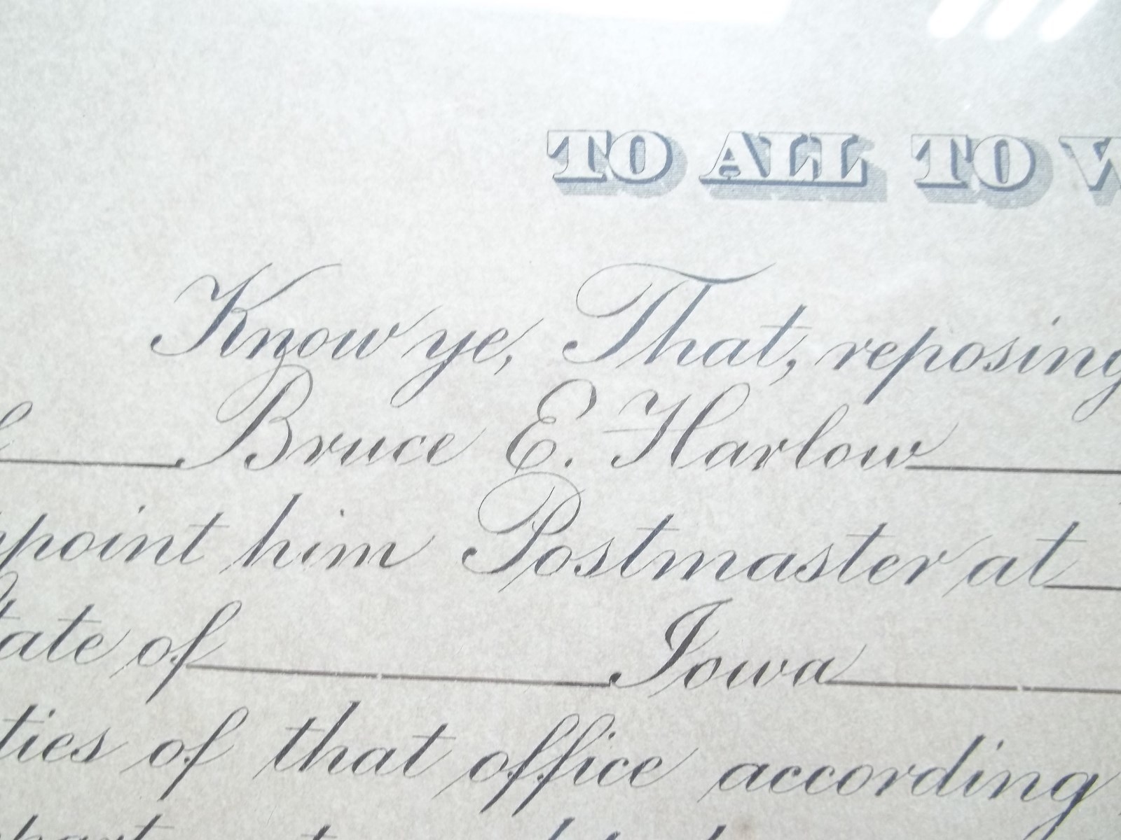 Warren G Harding Presidential Appointment March 2, 1922