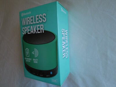 New - Gems Rechargeable Bluetooth Wireless Speaker Turquoise