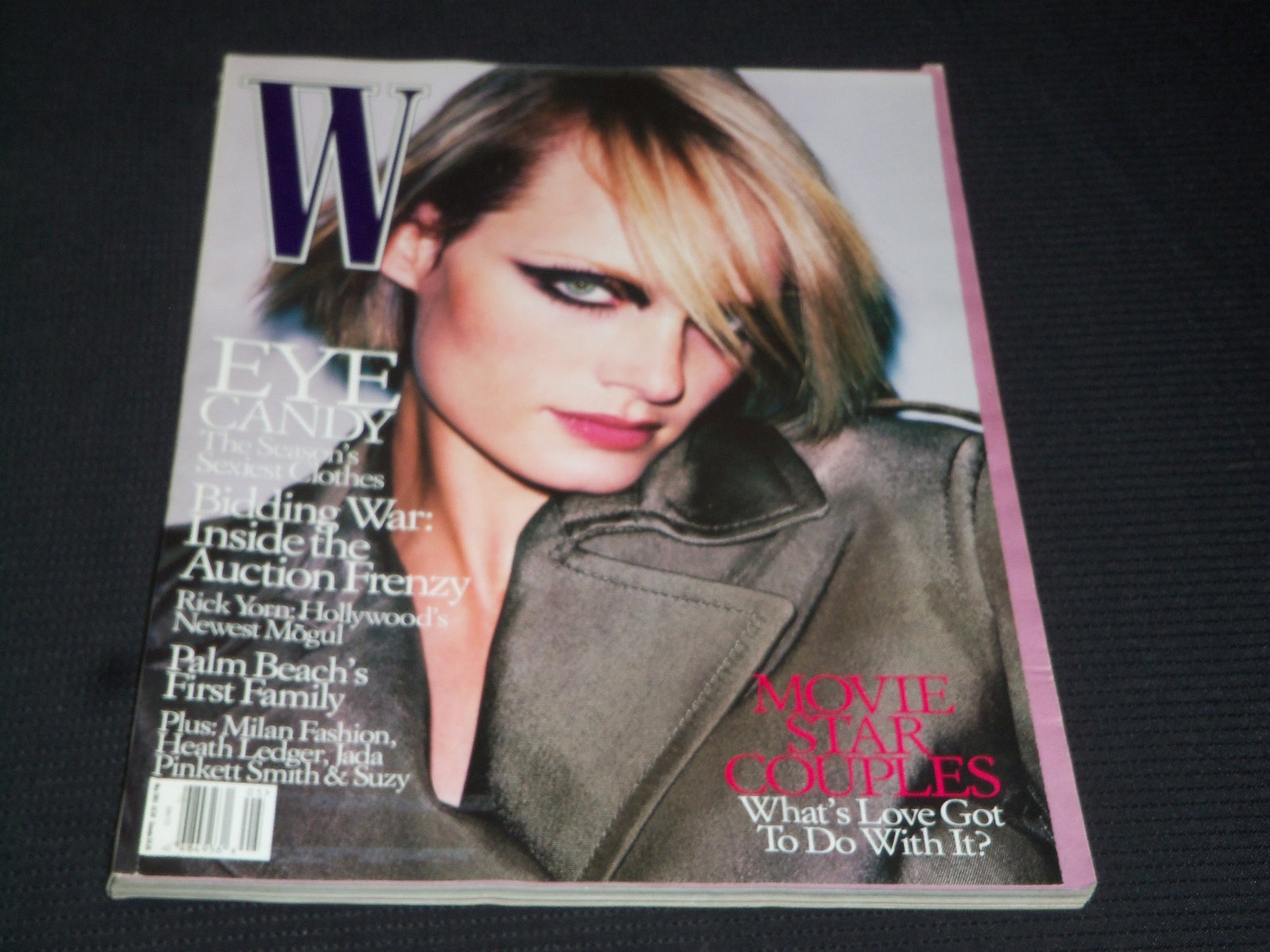 W april 2001 Kate　Moss April 2001 W Magazine KATE MOSS sexy cover Emma Thompson +