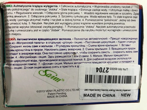 Fish Tank Isolation Box Spawn Hatchery Automatic Circulating Aquarium Incubator