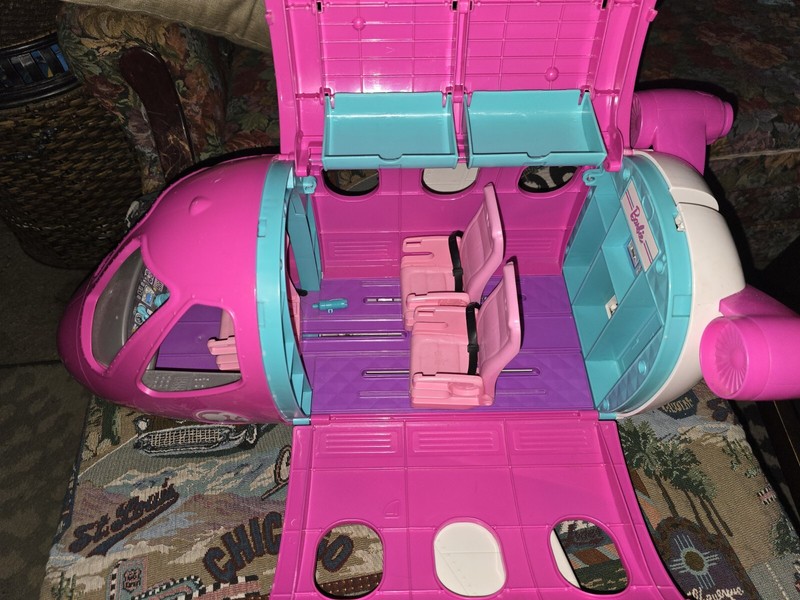 Barbie Pink Dream Plane Aeroplane Jumbo Jet Playset  Mattel