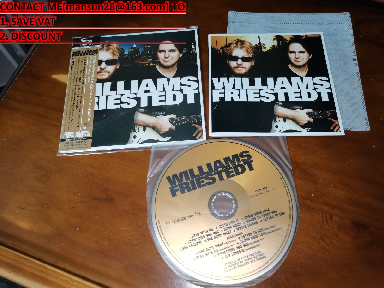 【AOR】 Joseph Williams & Peter Friestedt Joseph Williams Peter Friestedt / Williams Friestedt JAPAN+6
