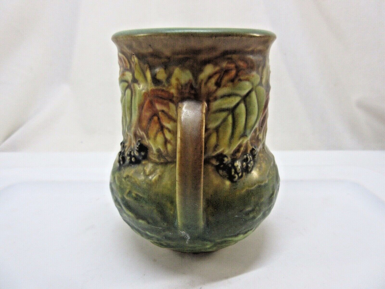 Roseville Pottery BLACKBERRY Double Handle Vase 570-5 Circa 1932 NICE!!