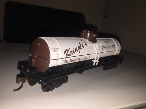 BACHMANN HO SCALE KRINGLES NORTH POLES BEST HOT CHOCOLATE TANKER CAR NP&S (EUC)
