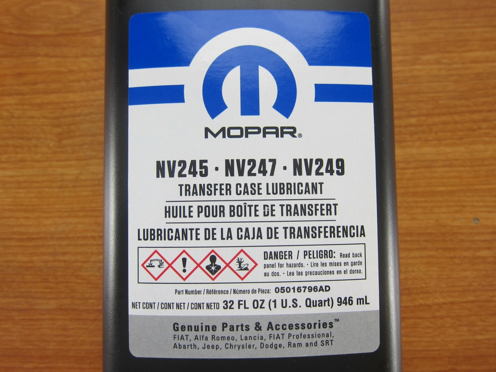 Two Quarts Of Lubricant For NV245 NV247 NV249 Transfer Cases New Mopar