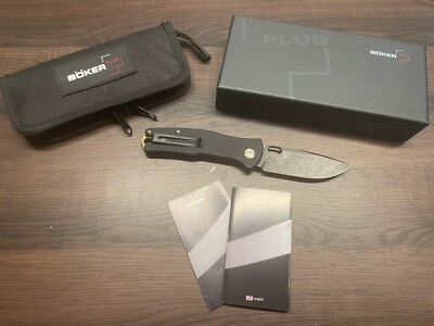 NEW 01BO375 0077 BOKER Plus VOX, Field Folder Liner Lock Knife D-2 & G-10