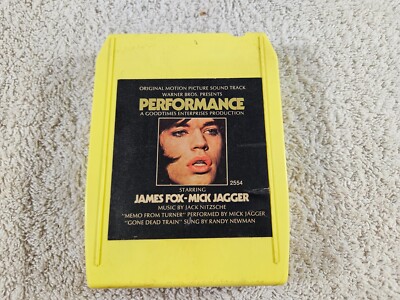 Performance- Original Soundtrack 8-Track Tape. Pro serviced. Yellow Case.