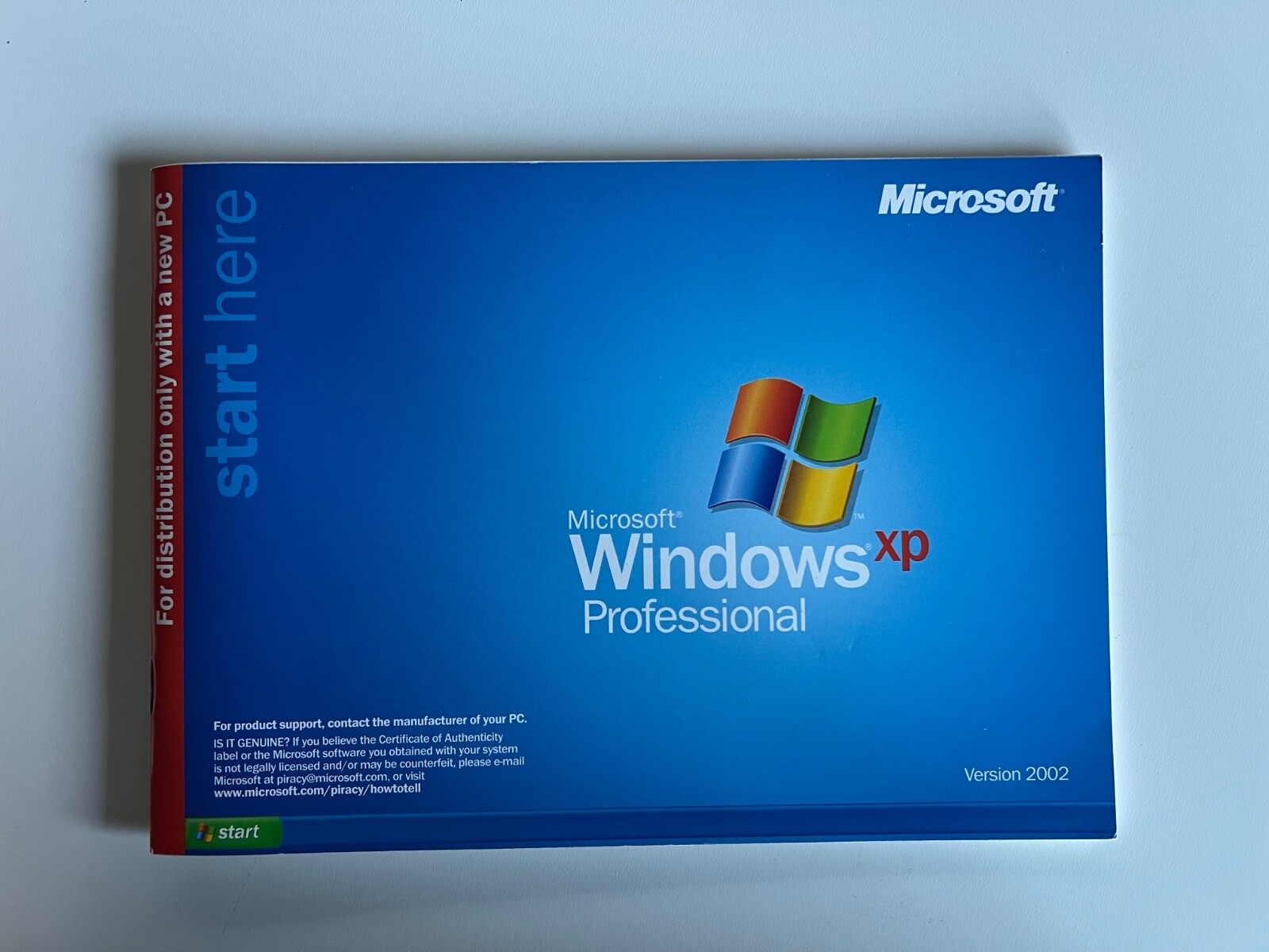 Microsoft Windows XP Pro Version 2002 OEM Package (SP 1a Microsoft Windows XP Pro Version 2002 OEM Package (SP 1a