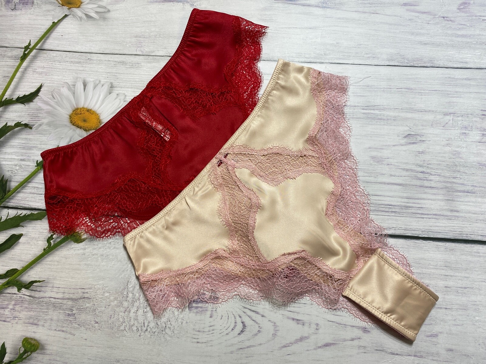 

Victorias Secret Dream Angels Атласные трусики-стринги с высокой талией Красное шампанское, Lipstick red champagne