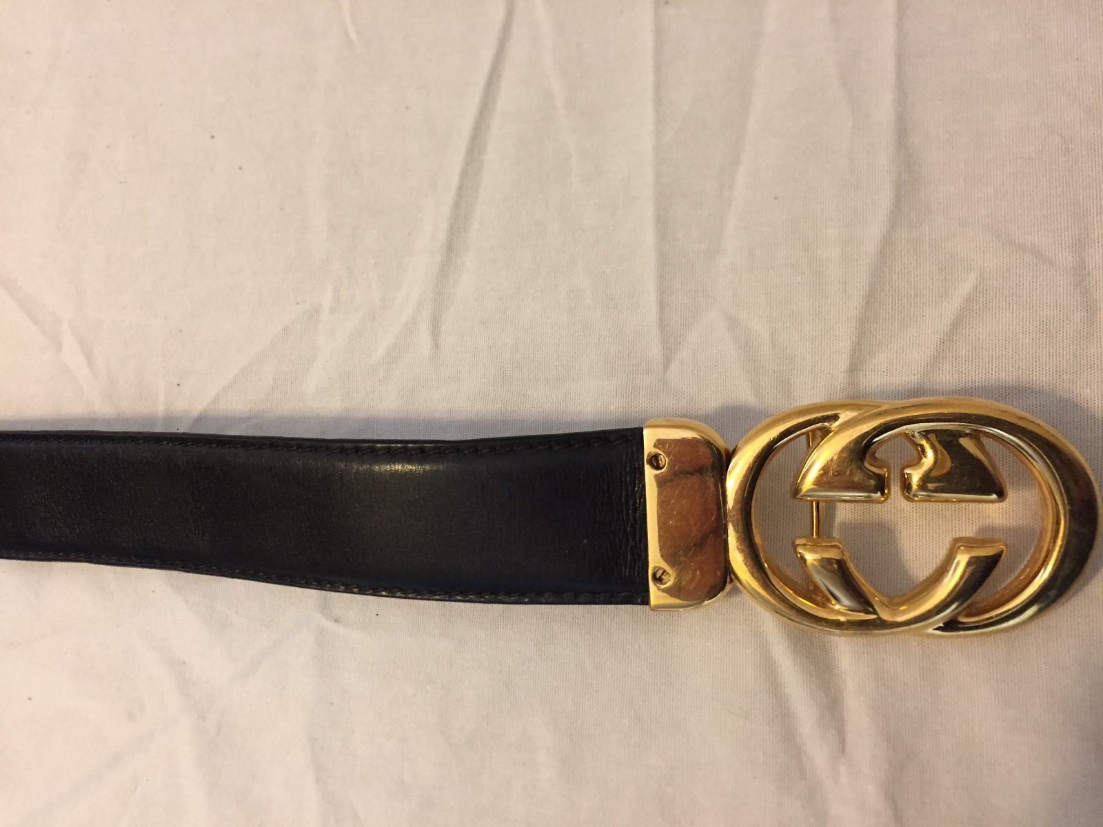 Vintage Gucci Men's Leather Belt 40-100 Nice