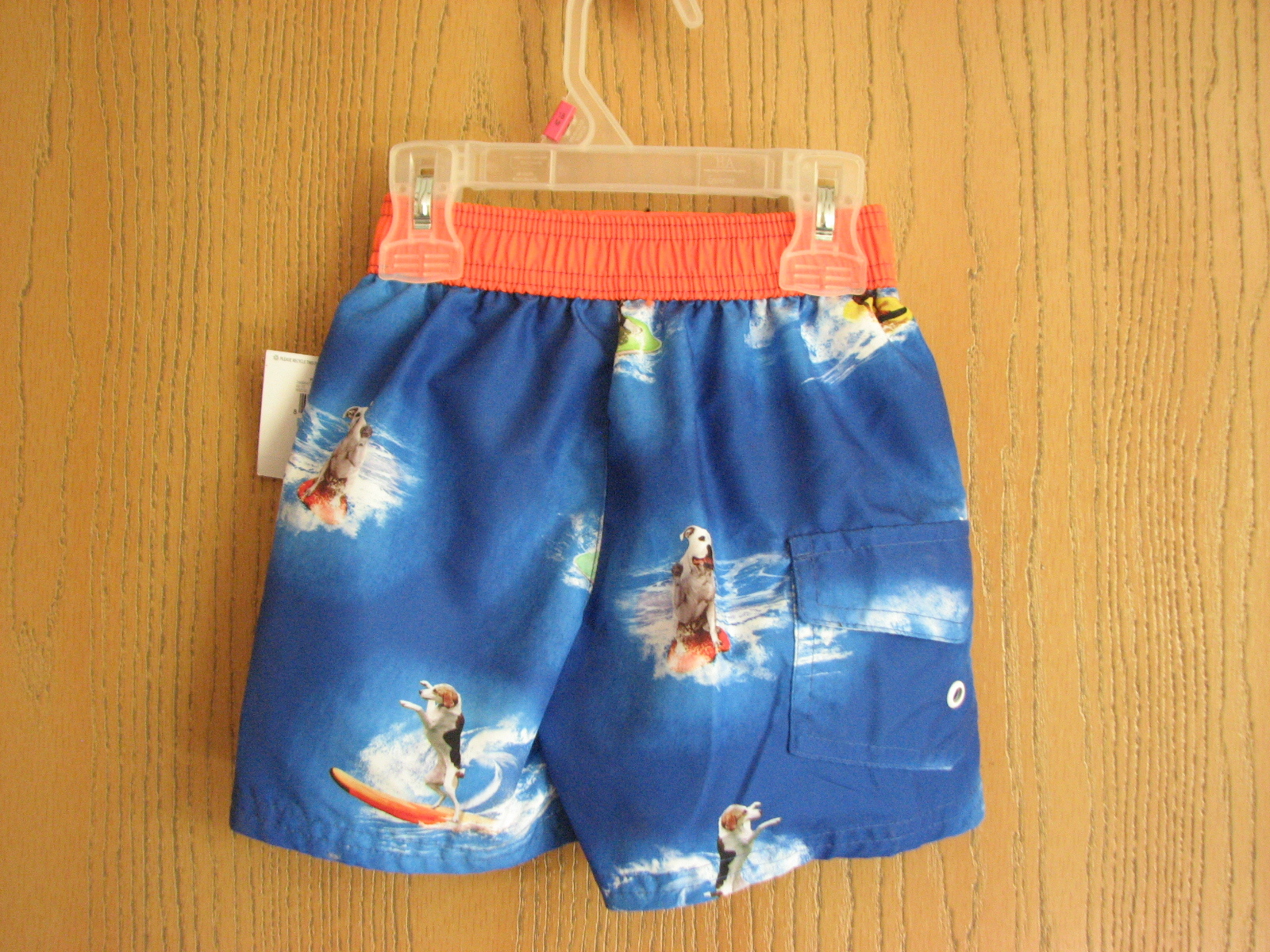 NWT Toddler Boy OP SURFING DOGS Swim Trunk Shorts UPF 50+ Size 18 Months