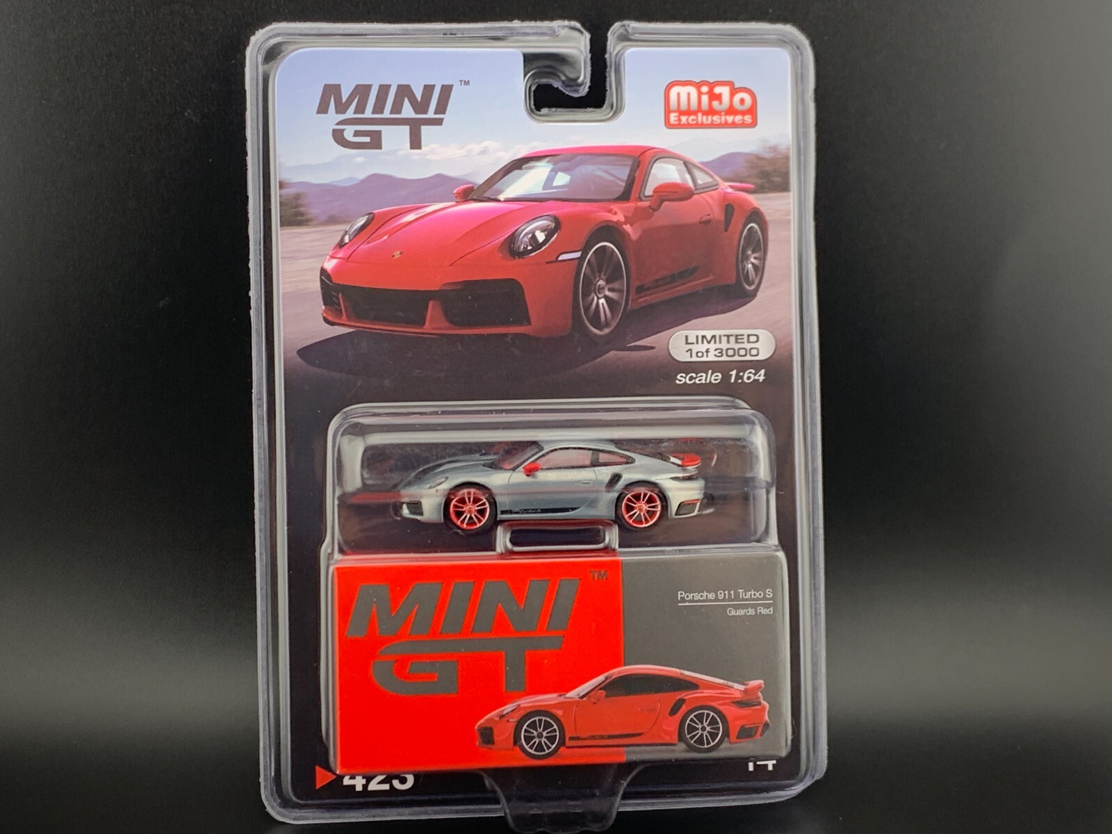 ミニカー MINI GT Porsche 911 Carrera S Guards Red Mini GT Porsche 911 Turbo S Guards Red MGT00423 1/64 CHASE