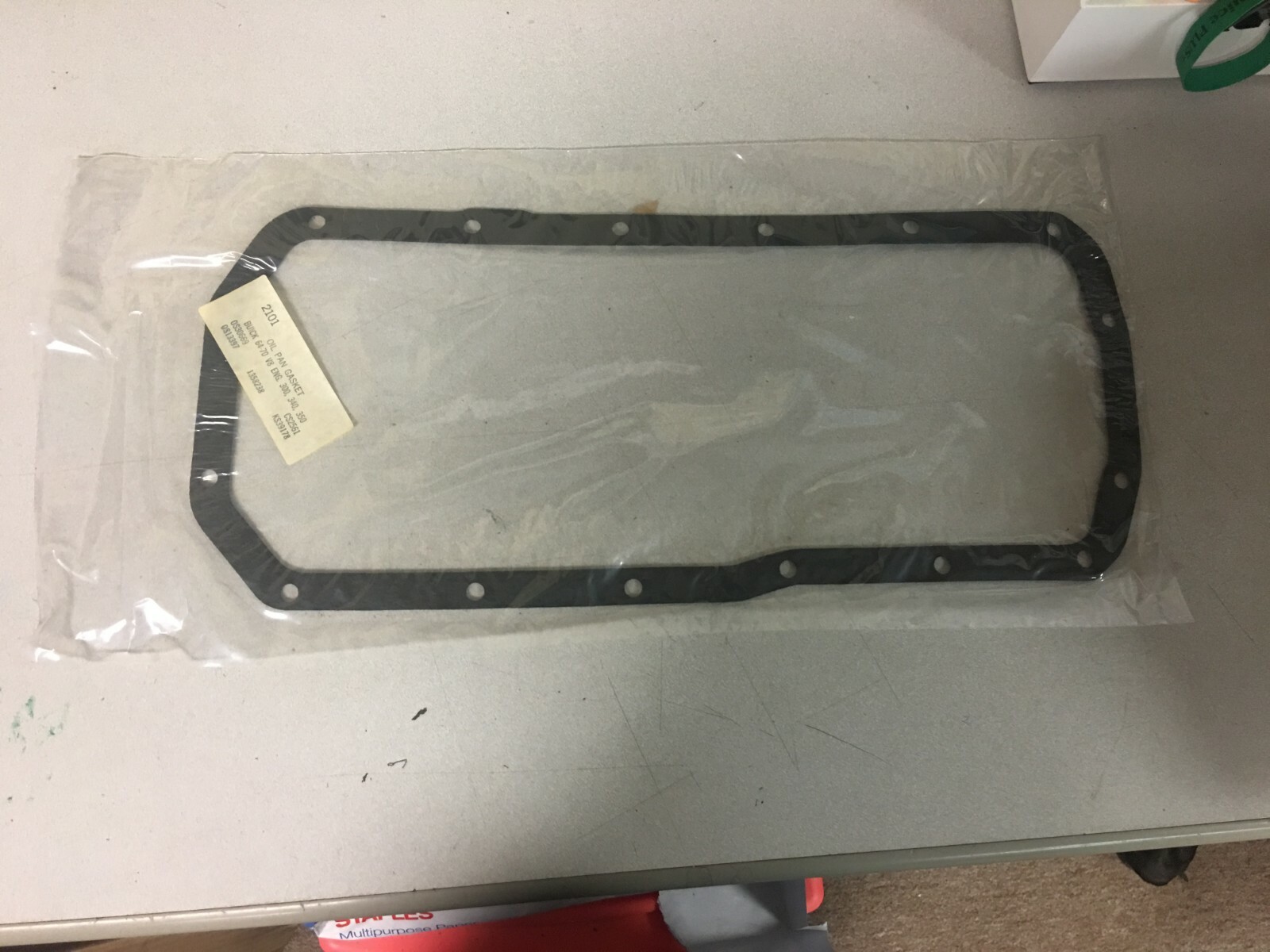 NEW Victor Reinz oil pan gasket Buick 64-70 V8 2101 OS30669