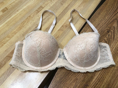 Rene Rofe Sz 34A Beige Convertible Underwire Multi-way Push Up Padded Bra