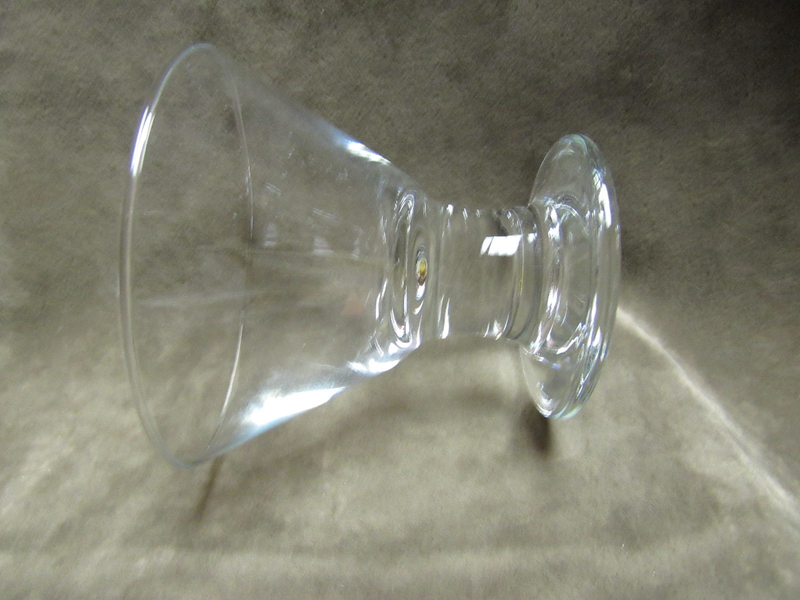 Vintage Clear color Glass Small Flared Top cocktail Bar Use stem Tumbler Lot #1