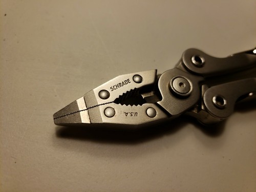 SCHRADE TOUGH TOOL MADE IN USA  MULTI-TOOL VINTAGE ORIGINAL SHEATH