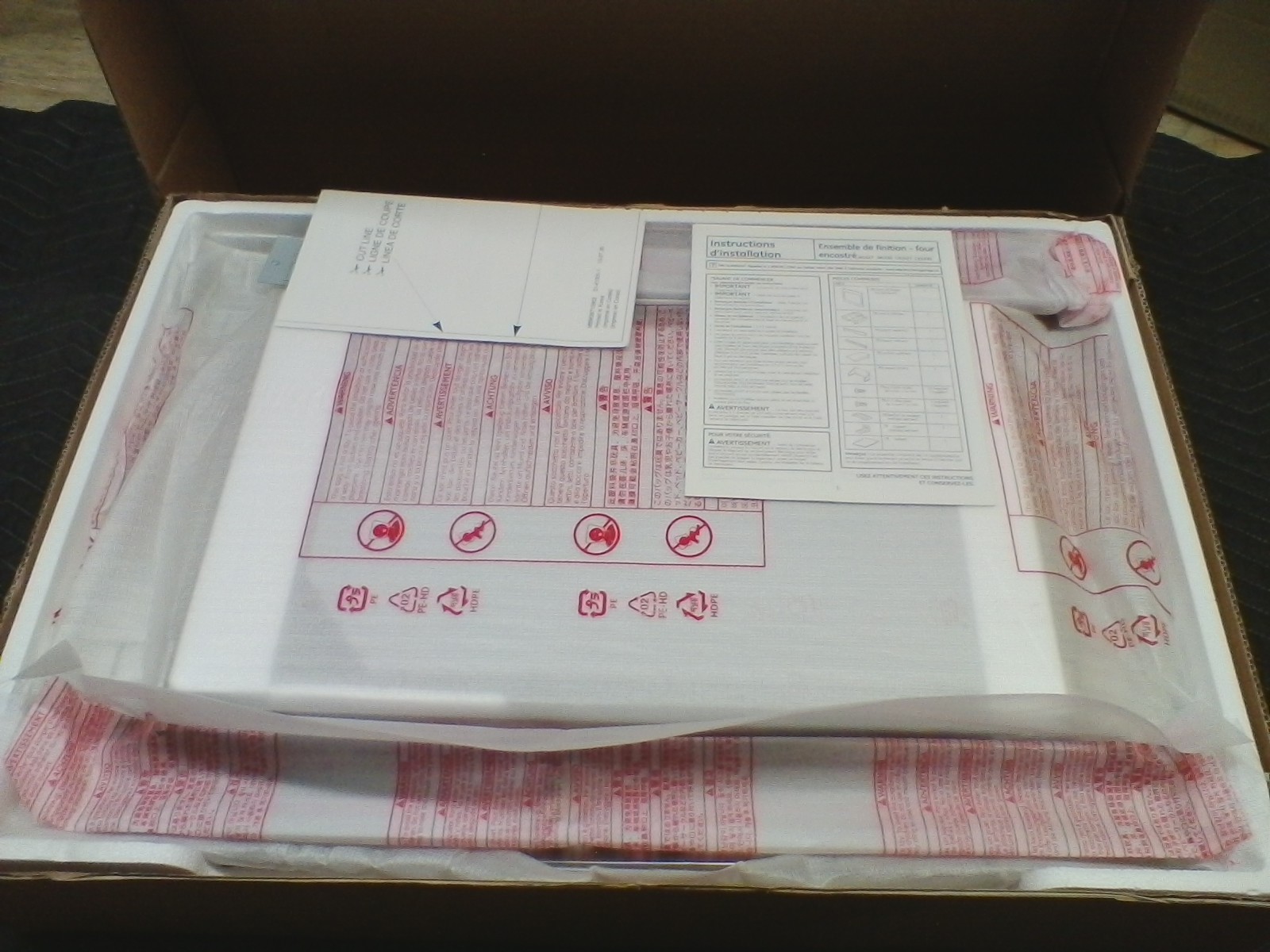 GE CX1530SSSS Stainless Steel Microwave Trim Kit fits GE Model CEB1590SSSS