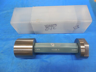 2.3078 & 2.3205 CLASS X HEX PIN PLUG GAGE GO NO GO UNDERSIZE & OVERSIZE 2 5/16