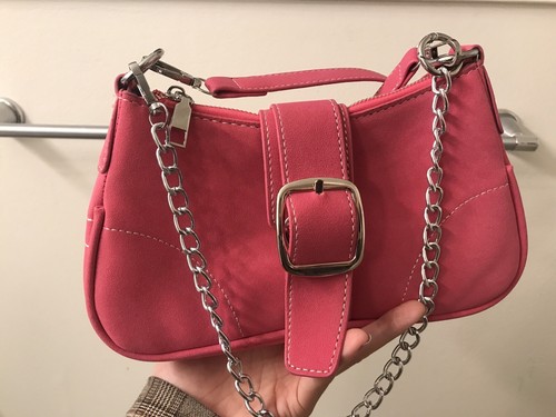 希少　00s ROSE BUD 2way shoulder y2k archiv Vintage Y2k Coach Burgundy & Tan Signature Medium Patchwork