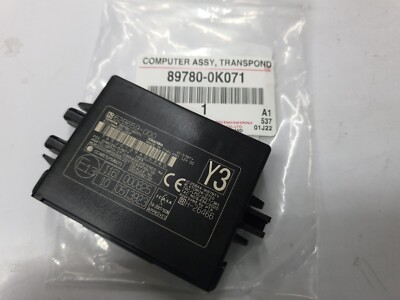 1X 89780-0K071 Computer Assy Transponder Key For Toyota