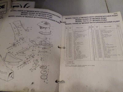 Vintage OMC Lawn Boy 1975 Lawnmower and Engine Parts Catalogue Catalogue