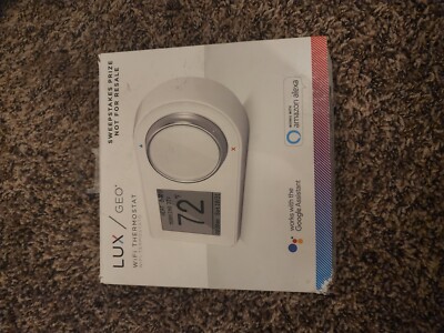 White Lux Geo Wifi Thermostat Works with Amazon Alexa & Google Assist 