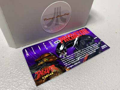 Alien vs. Predator (Atari Jaguar) Replacement Game Label