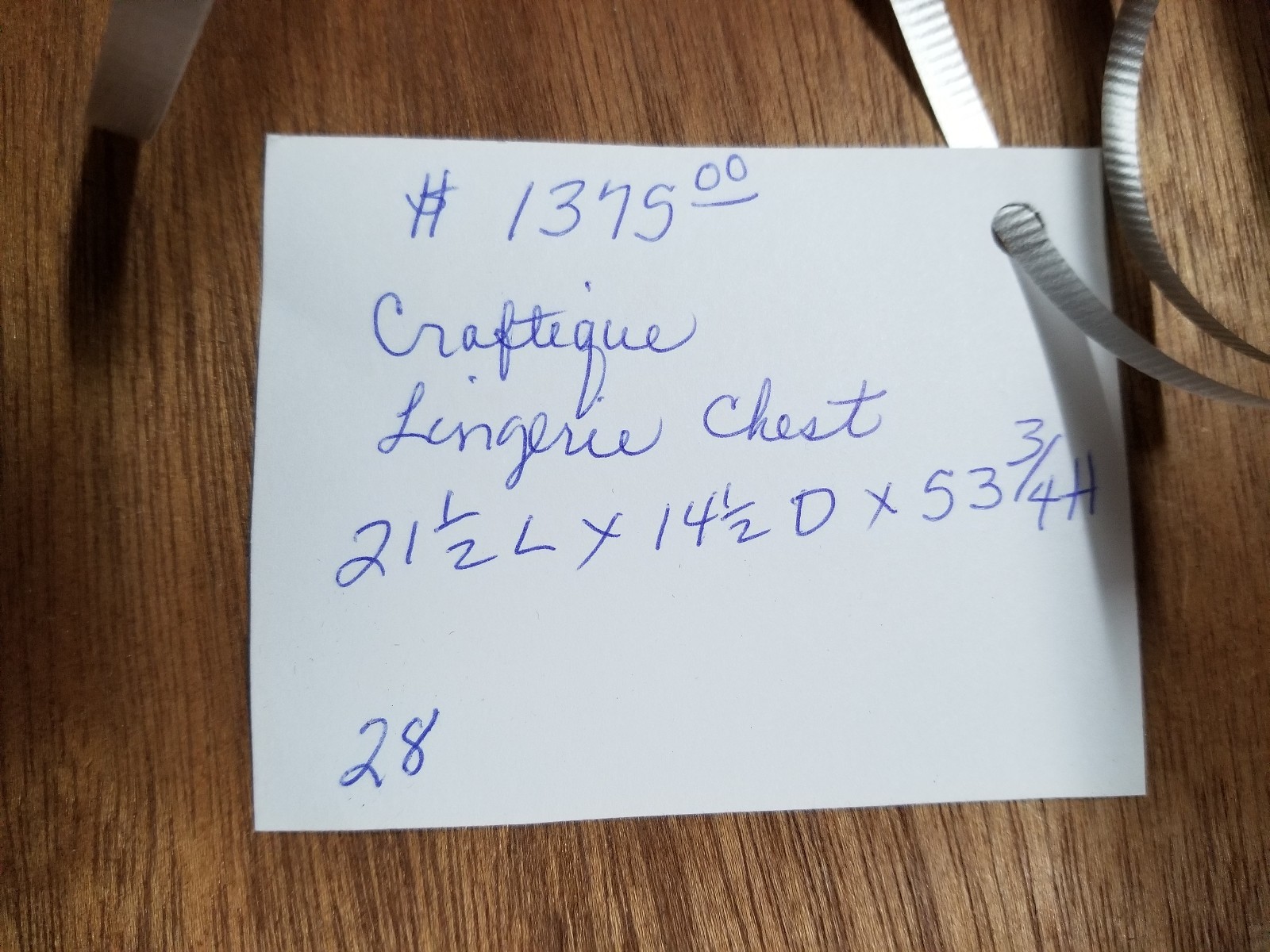 CRAFTIQUE LINGERIE CHEST MAHOGANY CHEST