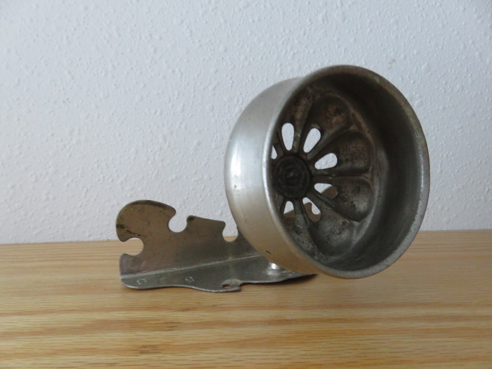 Antique Nickel Plated Brass Toothbrush and Cup Holder