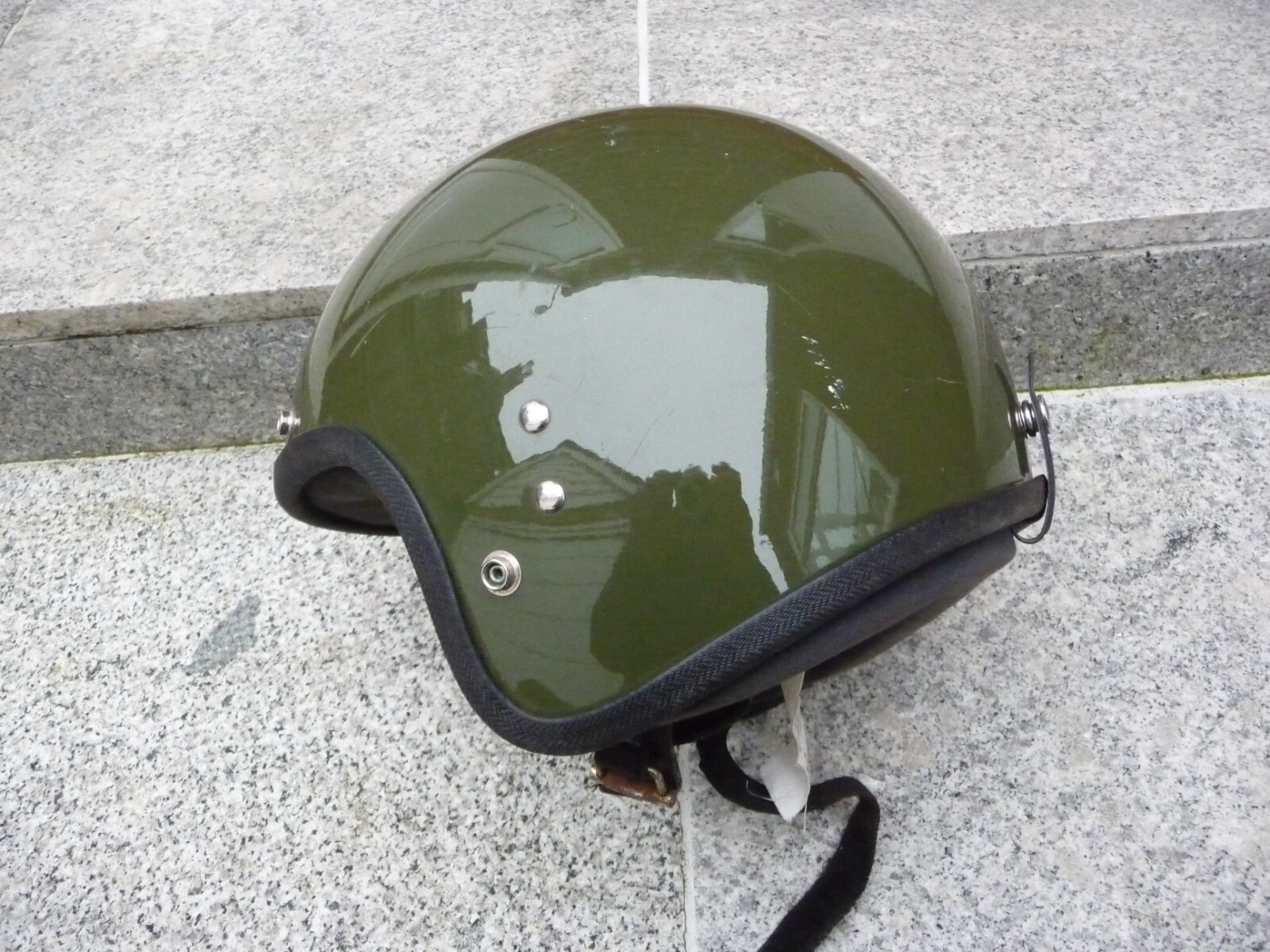 VINTAGE CROMWELL PRINCE OPEN FACE CRASH HELMET 80s/90s EX ARMY NATO