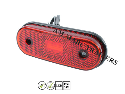 Red LED Side Marker Rear Light for Ifor Williams Brian James Trailer Truck Lorry