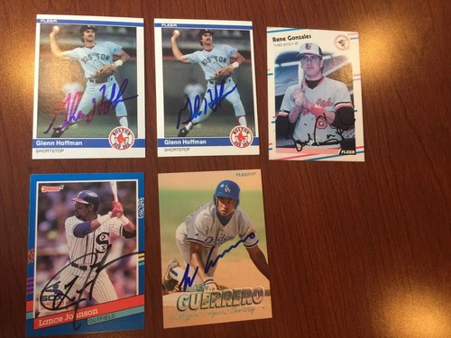 1987 Topps Don Slaught LOT Of 2 SIGNED CARDS autographed Texas Rangers