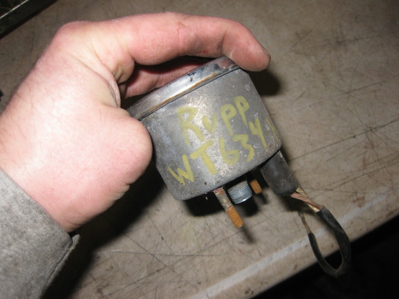 Vintage OEM RUPP Snowmobile 440 WT 634 HIRTH SPEEDOMETER Speedo ONLY 825 miles!