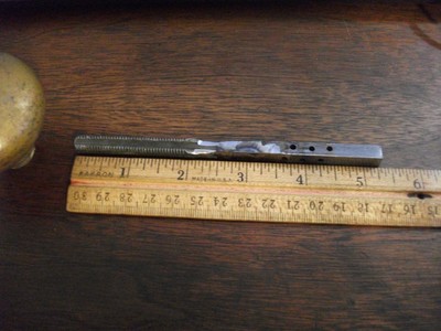 Antique Solid cast Brass Knob 2 1/4'' dia. for pinning-pin included-5 1/4''spndle