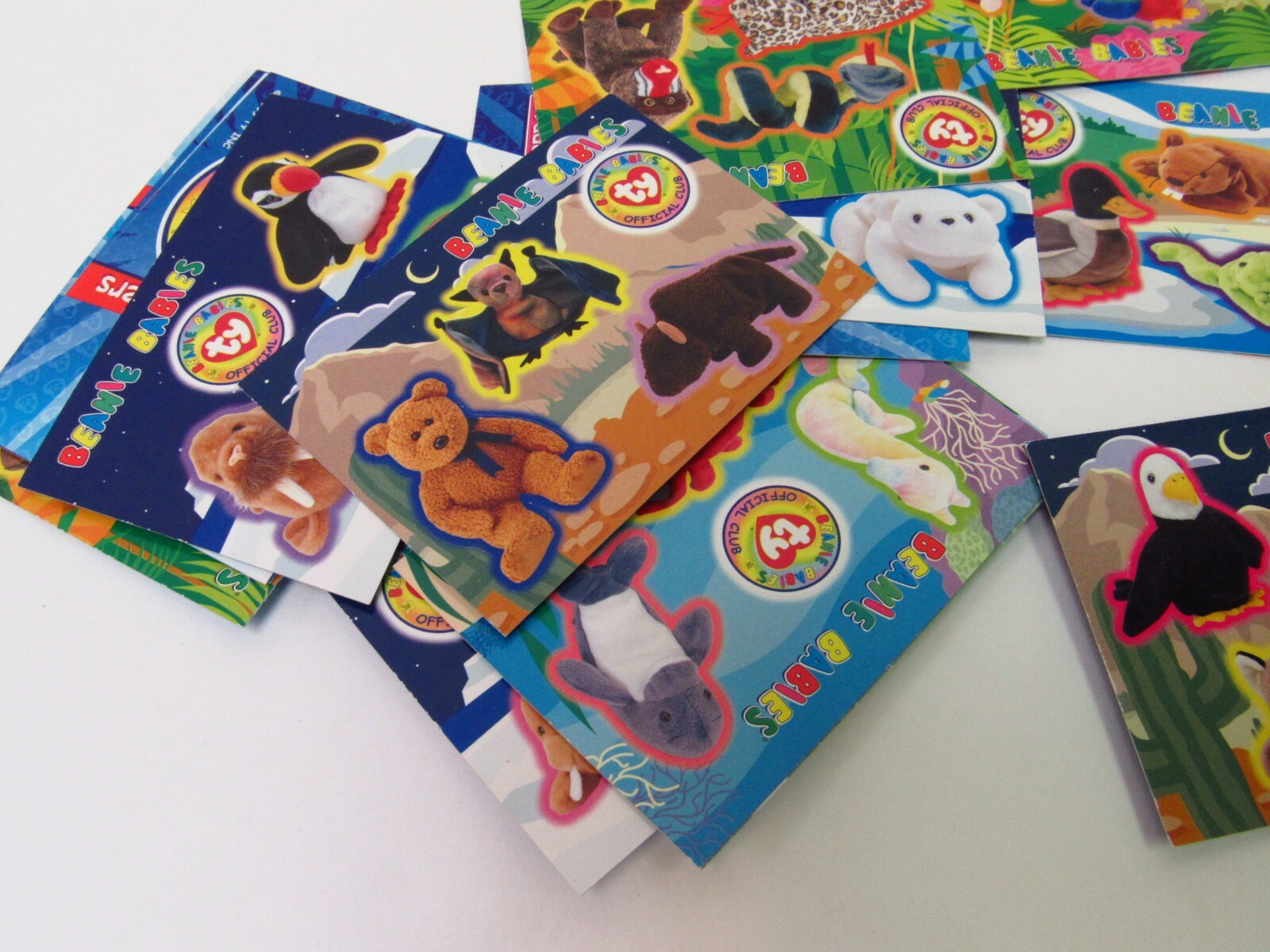 Rare Vintage 1999 Beanie Babies TY Inc. Collectible Sticker Baseball Cards