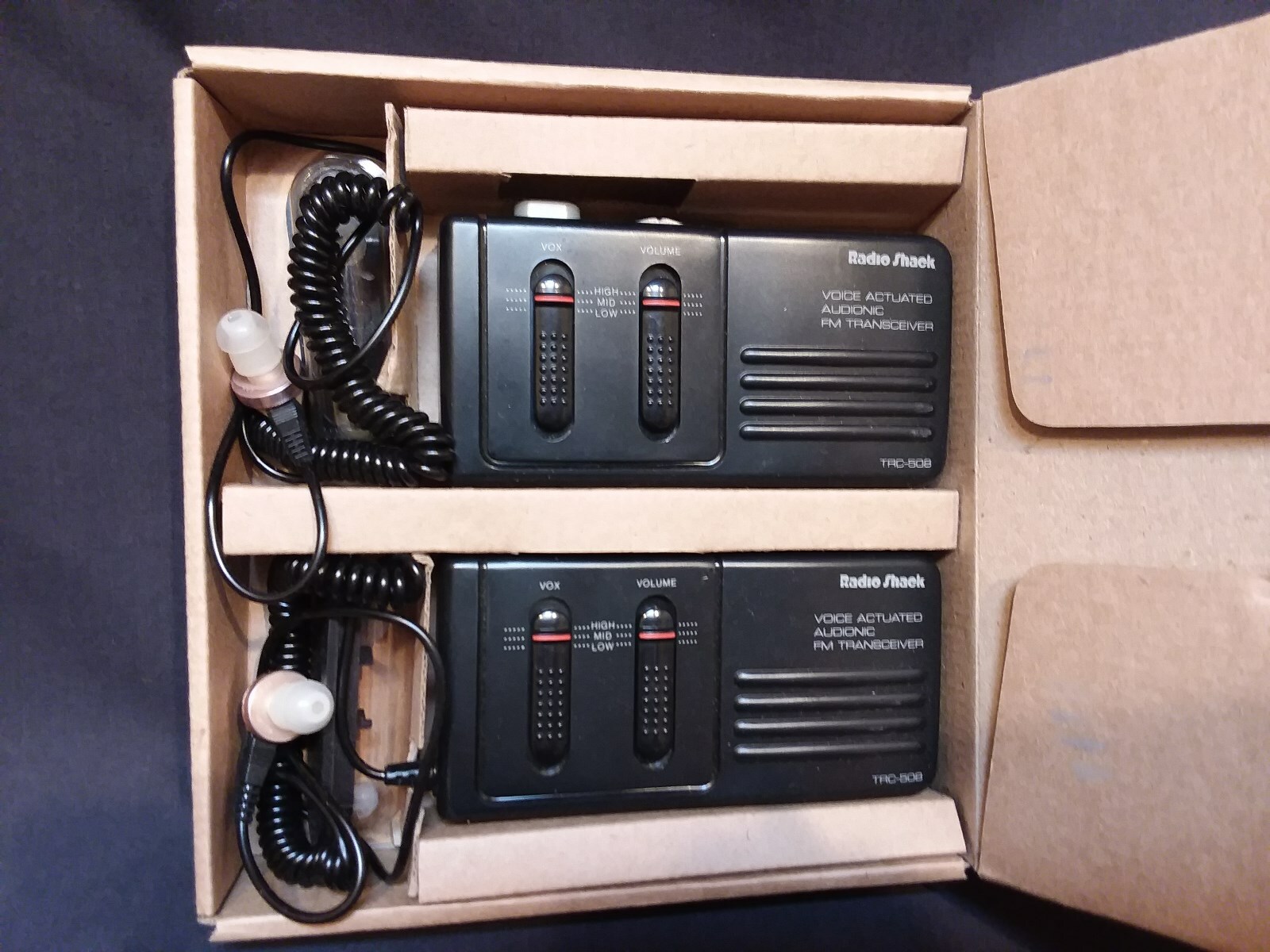 NEW vitage radio shack two way communication system cat # 21 - 408 trc 508