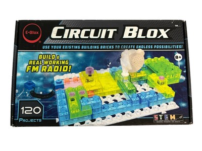 NEW E-Blox Circuit Blox Build a FM Radio 120 Project STEM Building Blocks Set