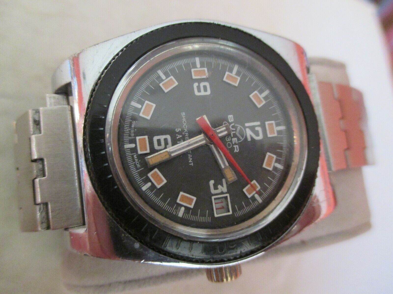 VINTAGE WATCH BULER 13030 C CD 30 WATER RESISTANT 5 ATM VINTAGE WATCH BULER 13030 C CD 30 WATER RESISTANT 5 ATM