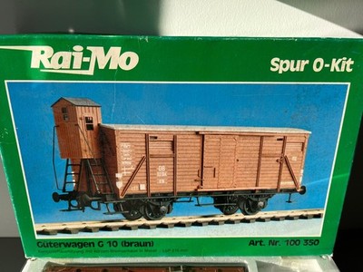 RAI-MO "O"  WAGON COUVERT A GUERITE TYPE G10 EN KIT COMPLET EN BO