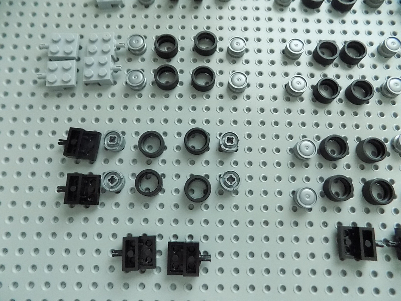Lego 72 pieces Small Wheels Bulk Vehicle Parts