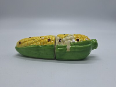Vtg mini corn on the cob Salt & Pepper S&P Spice Shaker Shakers Set #op1