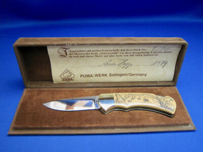 PUMA 4 STAR 715 ARNO HOPP Limited Edition Knife 005/300 Made In Solingen Germany