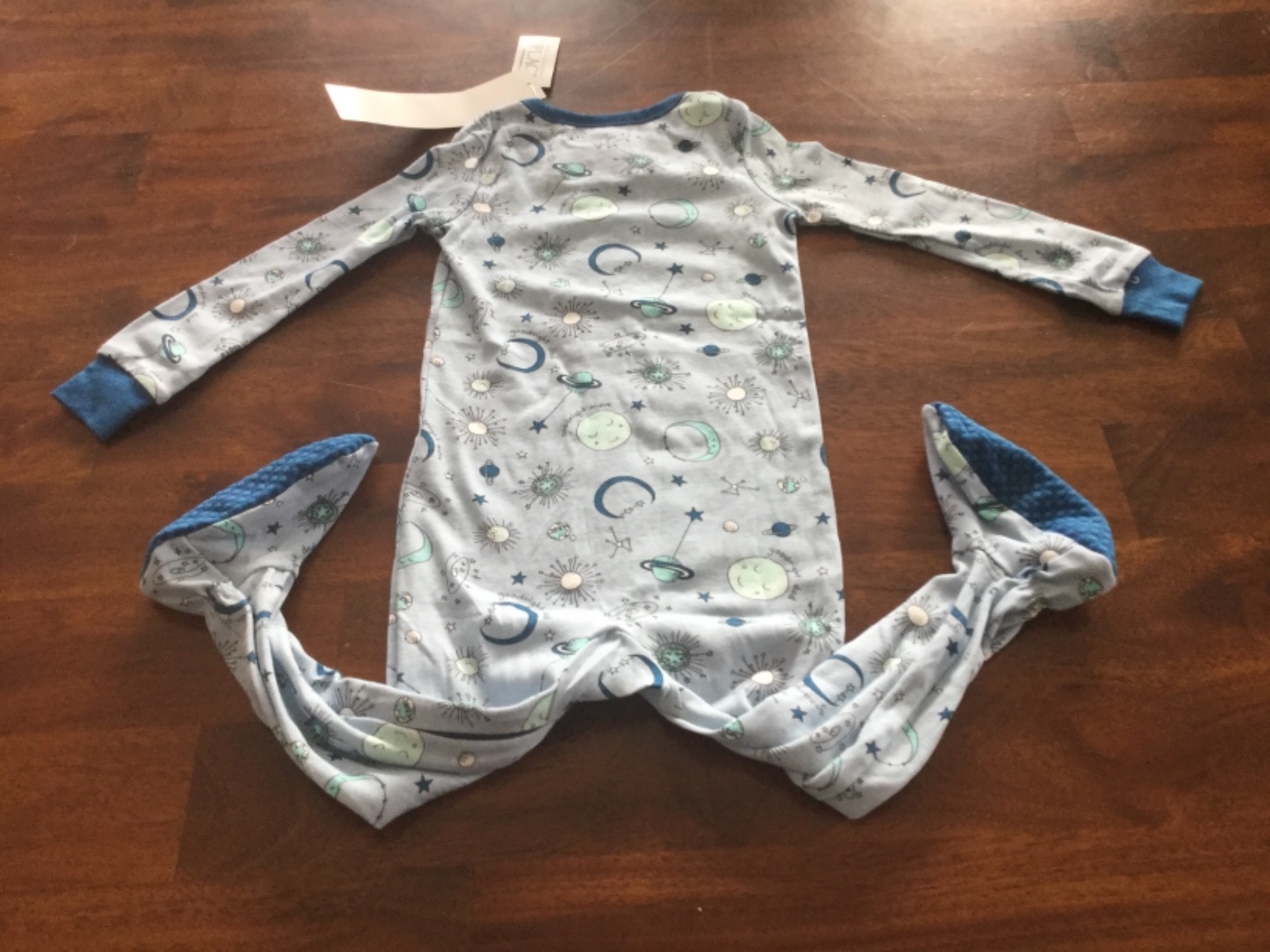 The Children’s Place blue baby boy 18-24 month zip-up footed pajamas