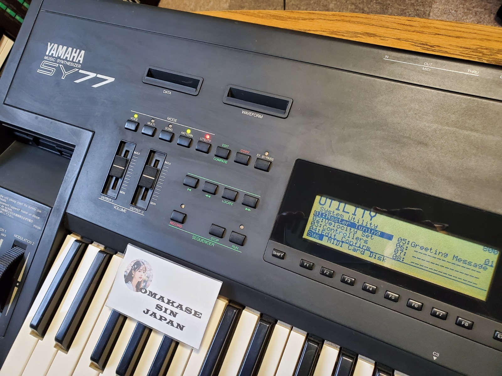 鍵盤楽器 SY77 (YAMAHA ) SUPER PAD VOICE DATA CARD 鍵盤楽器 SY77 (YAMAHA ) SUPER PAD VOICE DATA CARD YAMAHA