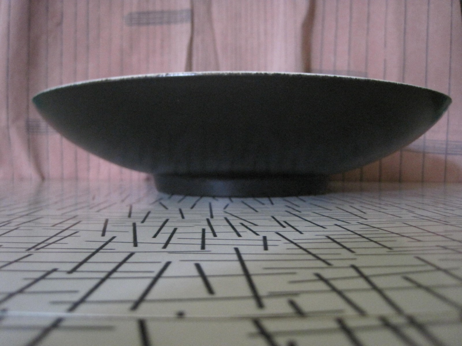 LARGE RETRO1950'S STYLE DECORATIVE BOWL AQUA COLOR WITH DOLPHINS, 14