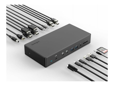 Kensington K34113NA Sd4880p Usb-c Quad Video 17-in-1 Driverless Docking Station
