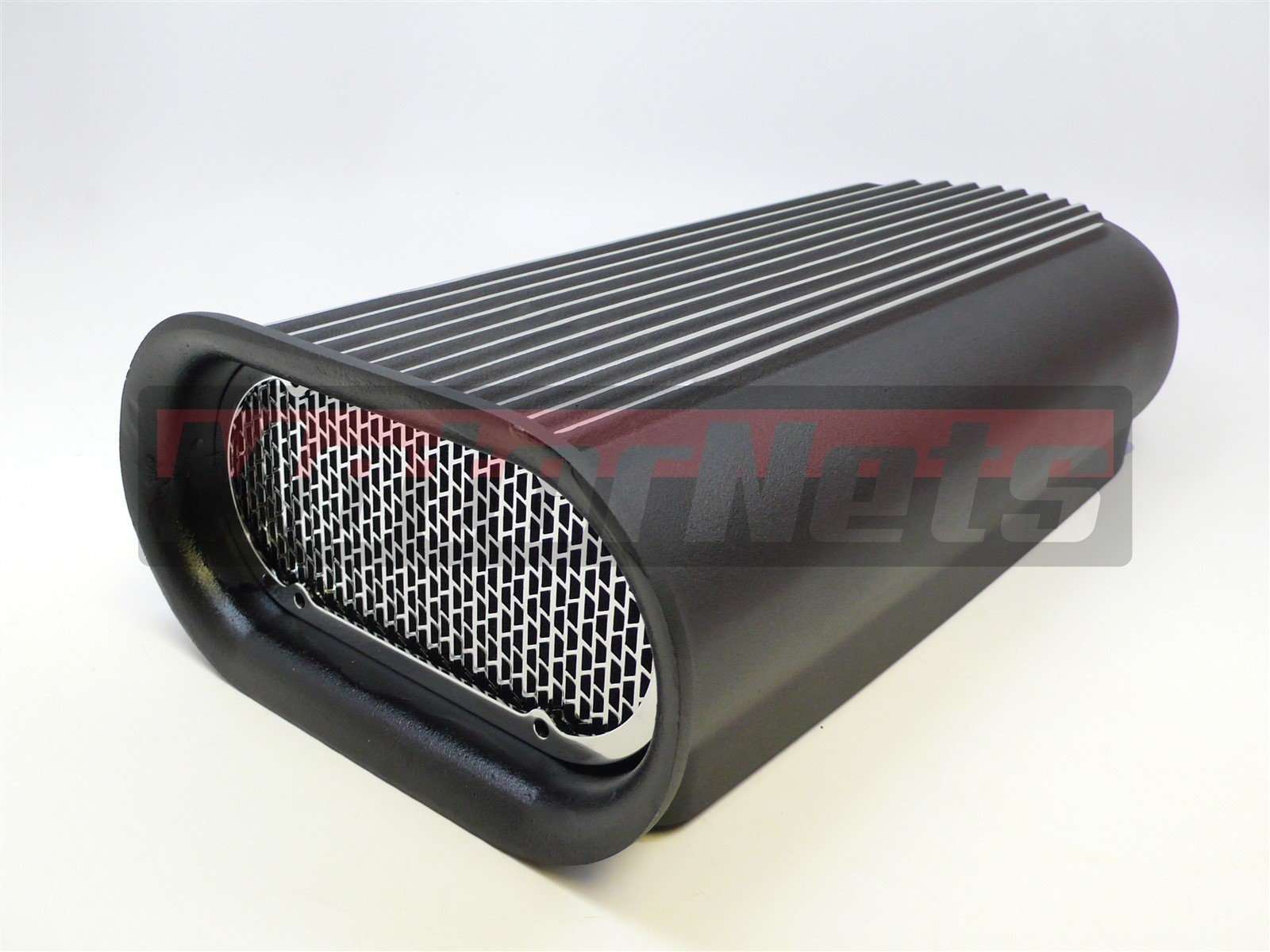 Black 4 Barrel Carb Hillborn Aluminum Hood Scoop Air Cleaner Blower