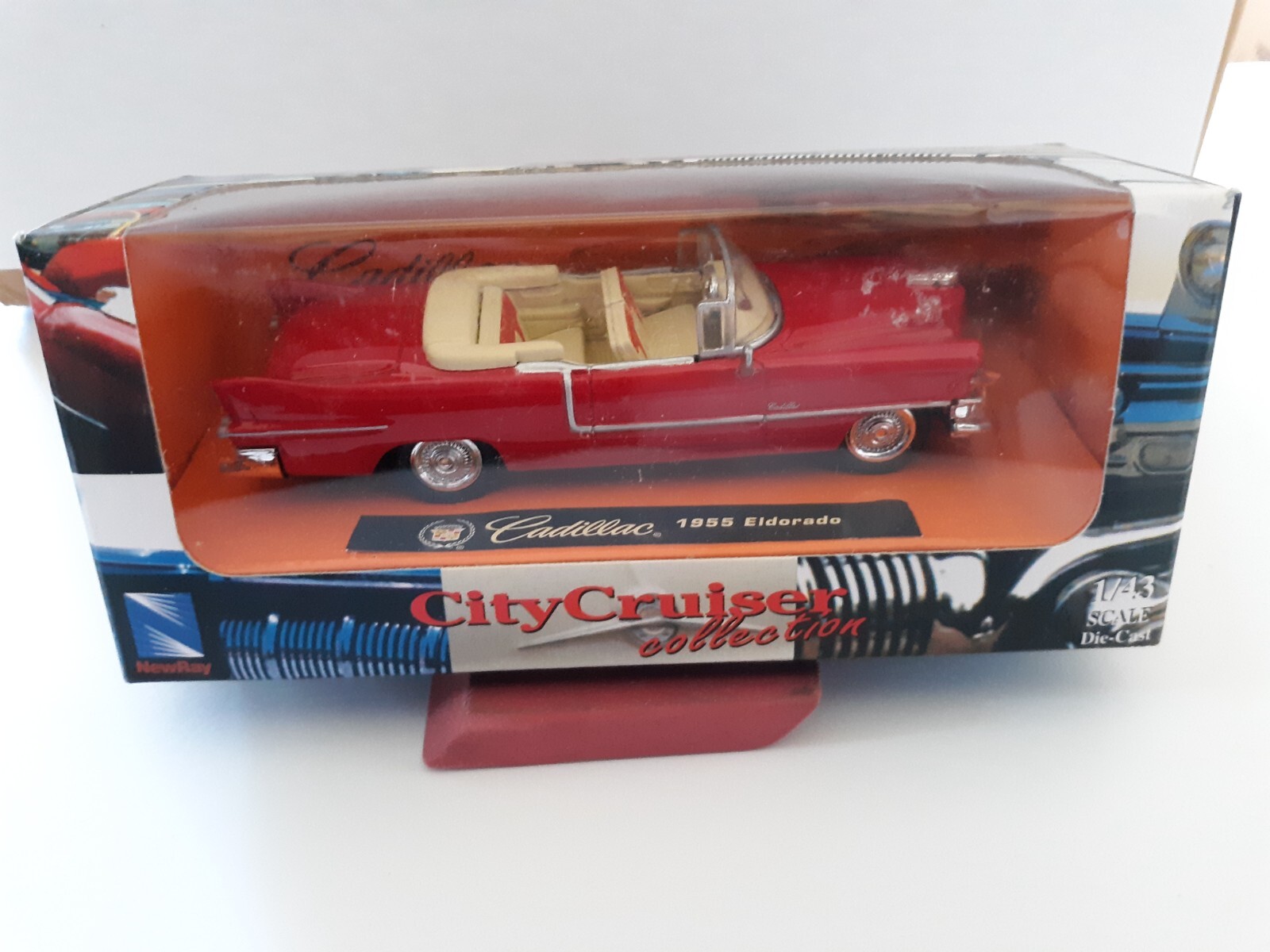 ニューレイ·トイズ 1955 Cadillac Eldorado ミニカー 1955 CADILLAC ELDORADO CONVERTIBLE 5 INCH NEW MINT CONDITION