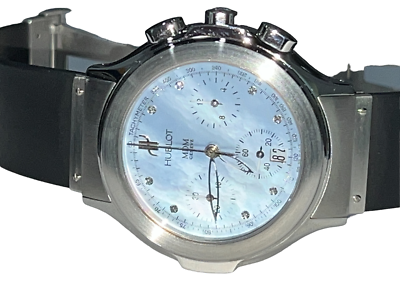 Mens Hublot Elegant Chronograph Mdm Bang Diamonds eBay
