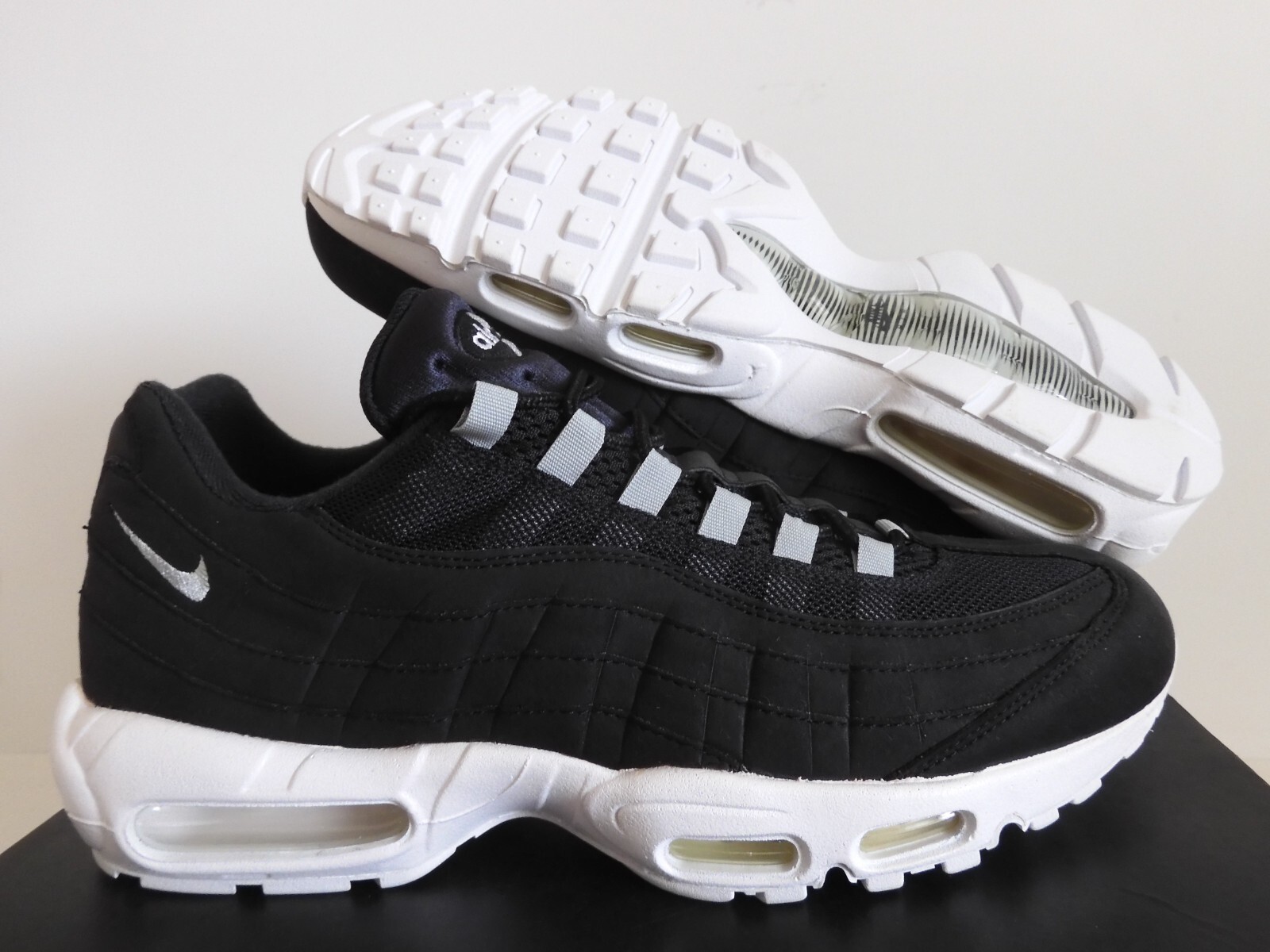 MENS NIKE AIR MAX 95 MARK PARKER HTM ID BLACK-WHITE-GREY SZ